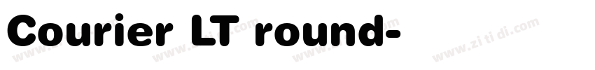 Courier LT round字体转换